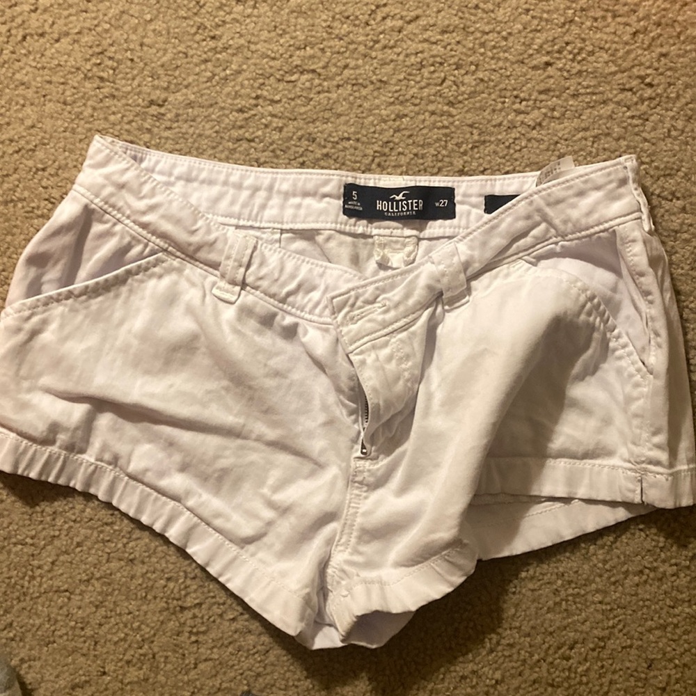 Hollister white shorts
